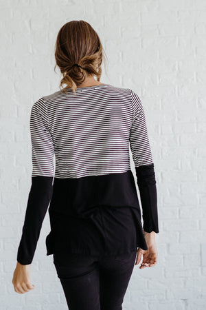 Black and White Striped Affordable Online Boutique Clothing for Women