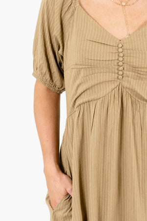 Olive Green Affordable Online Boutique Clothing for Women