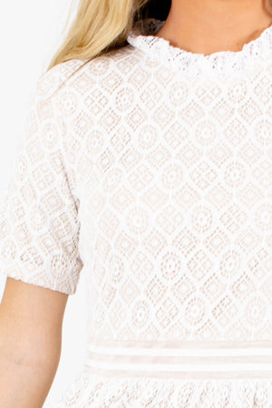White Affordable Online Boutique Clothing for Women