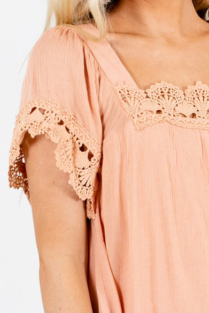 Peach Pink Affordable Online Boutique Clothing for Women
