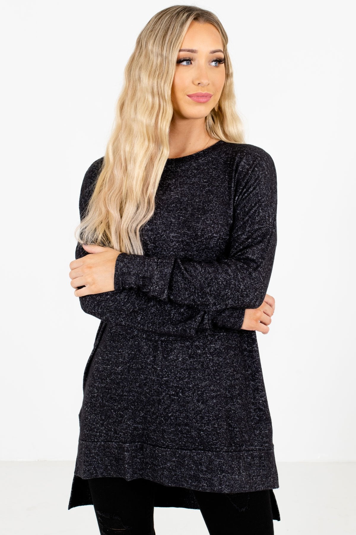 Women’s Charcoal Gray Warm and Cozy Boutique Clothing