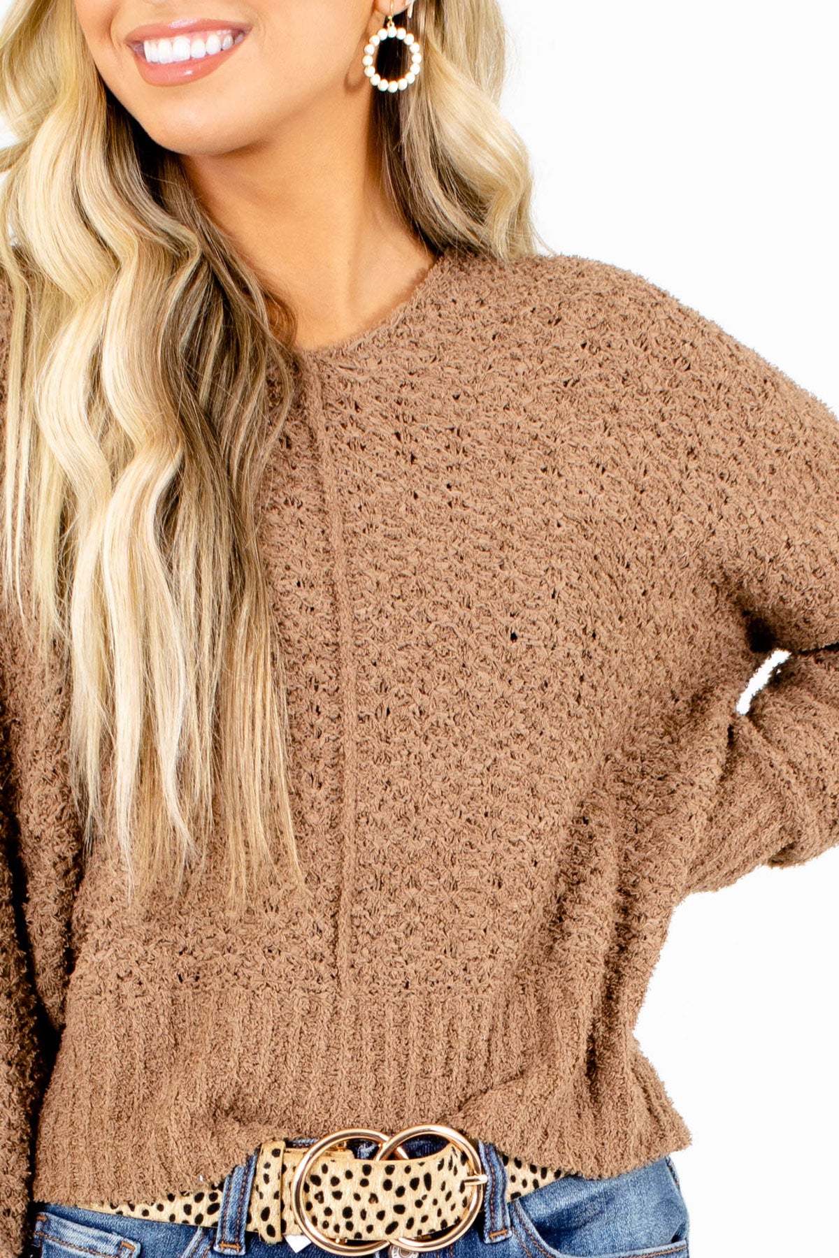 Cozy and Affordable Brown Sweater For Fall