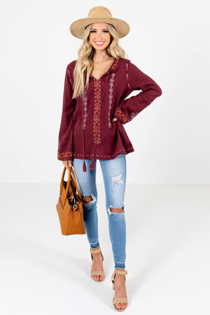 Women's Purple Fall and Winter Boutique Clothing