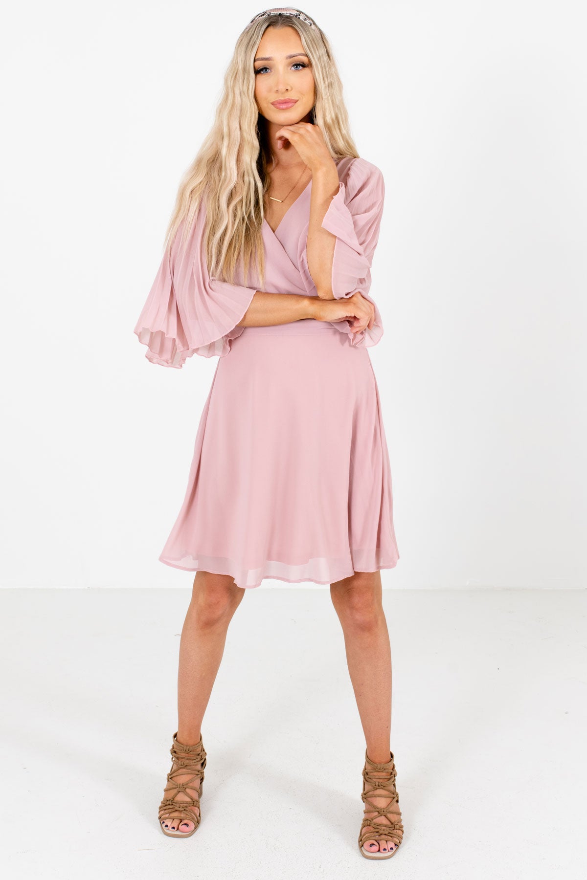 Pink Cute and Comfortable Boutique Mini Dresses for Women