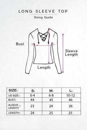Long Sleeve Top Sizing Guide