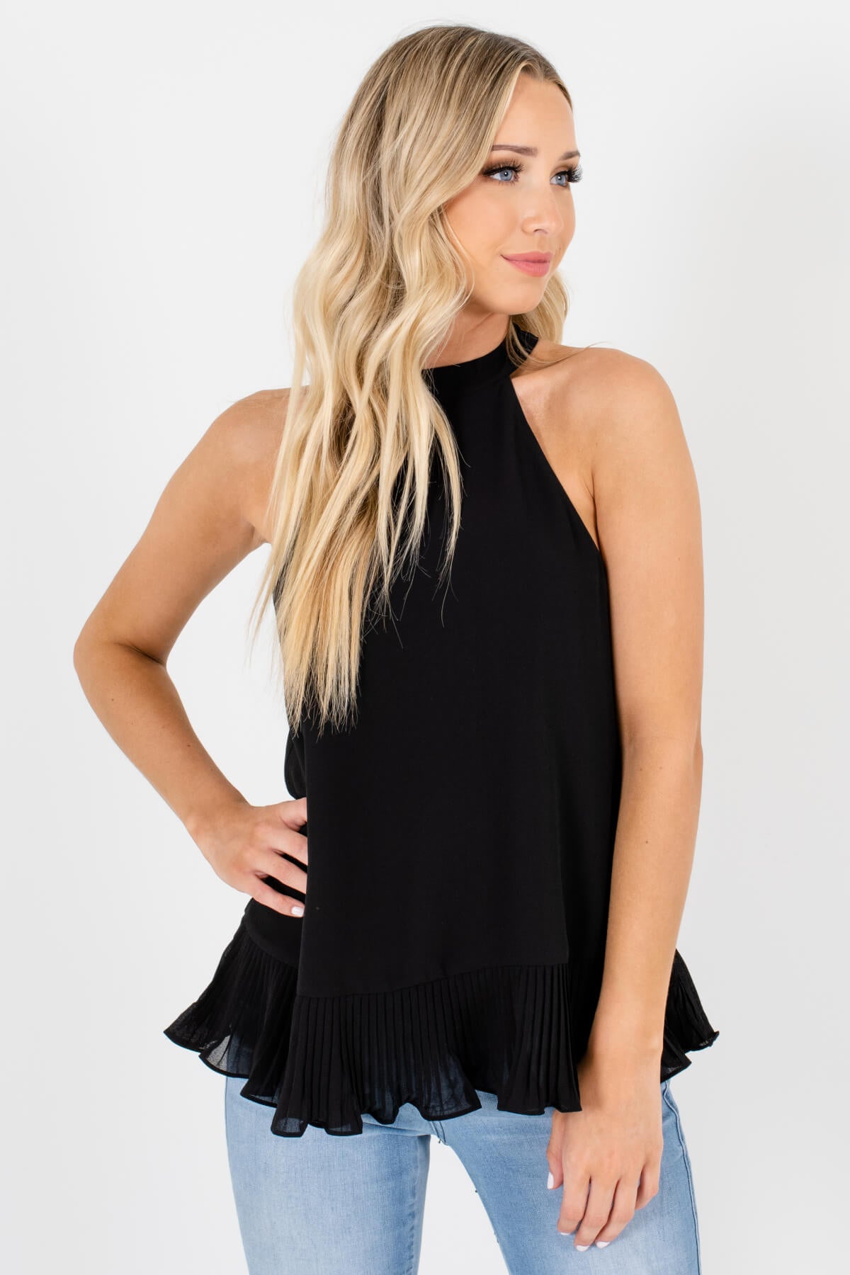 Black Cute and Comfortable Boutique Tank Tops for Women