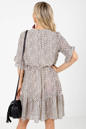 Women's Button-Up Bodice Boutique Knee-Length Dress