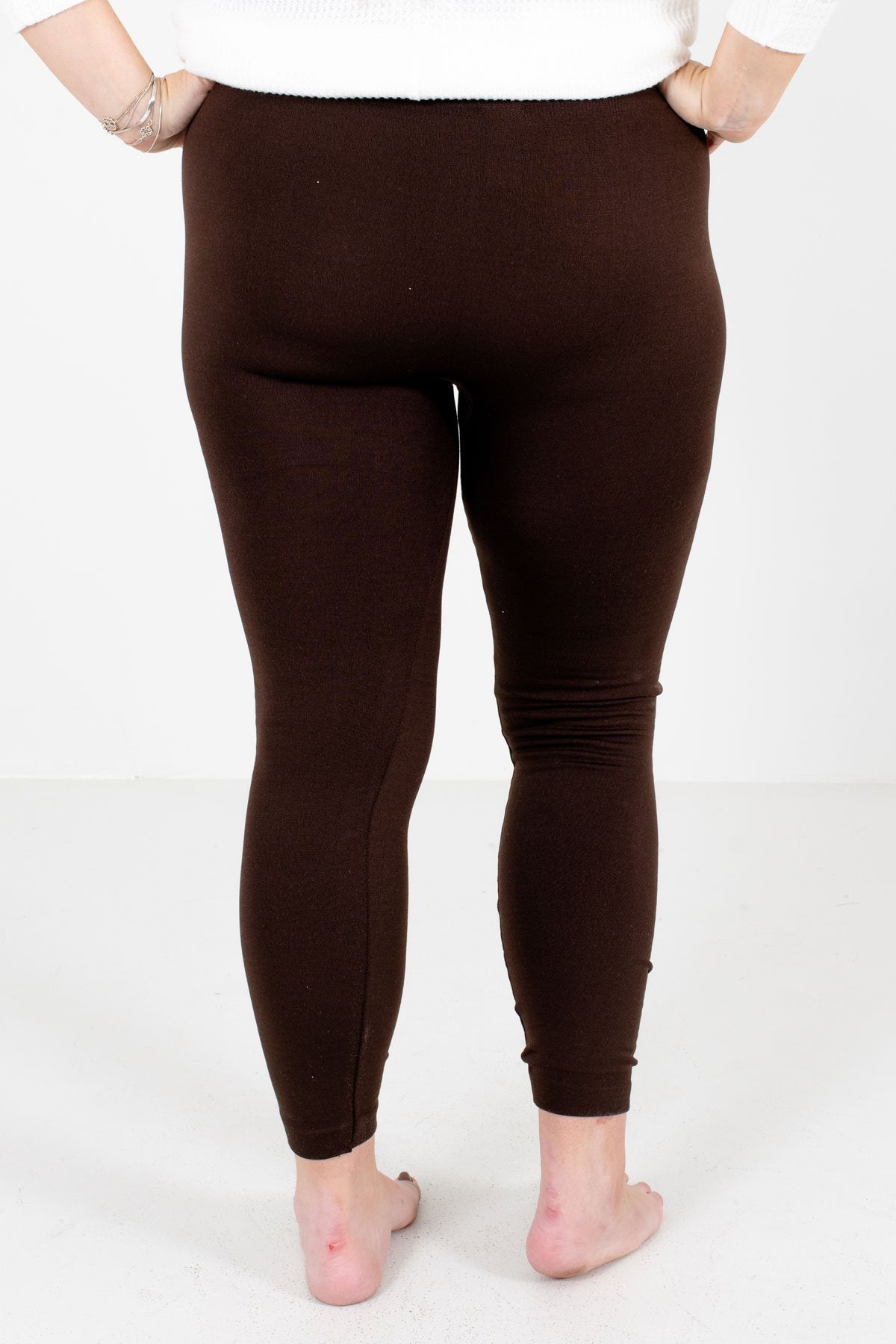 Thermal Legging Warm Pants,Brown Tights Plus Size,Dark Brown