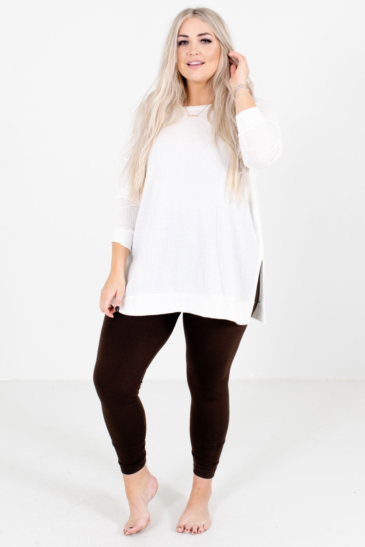 Thick Thighed Women, women's Fleece-lined Tights