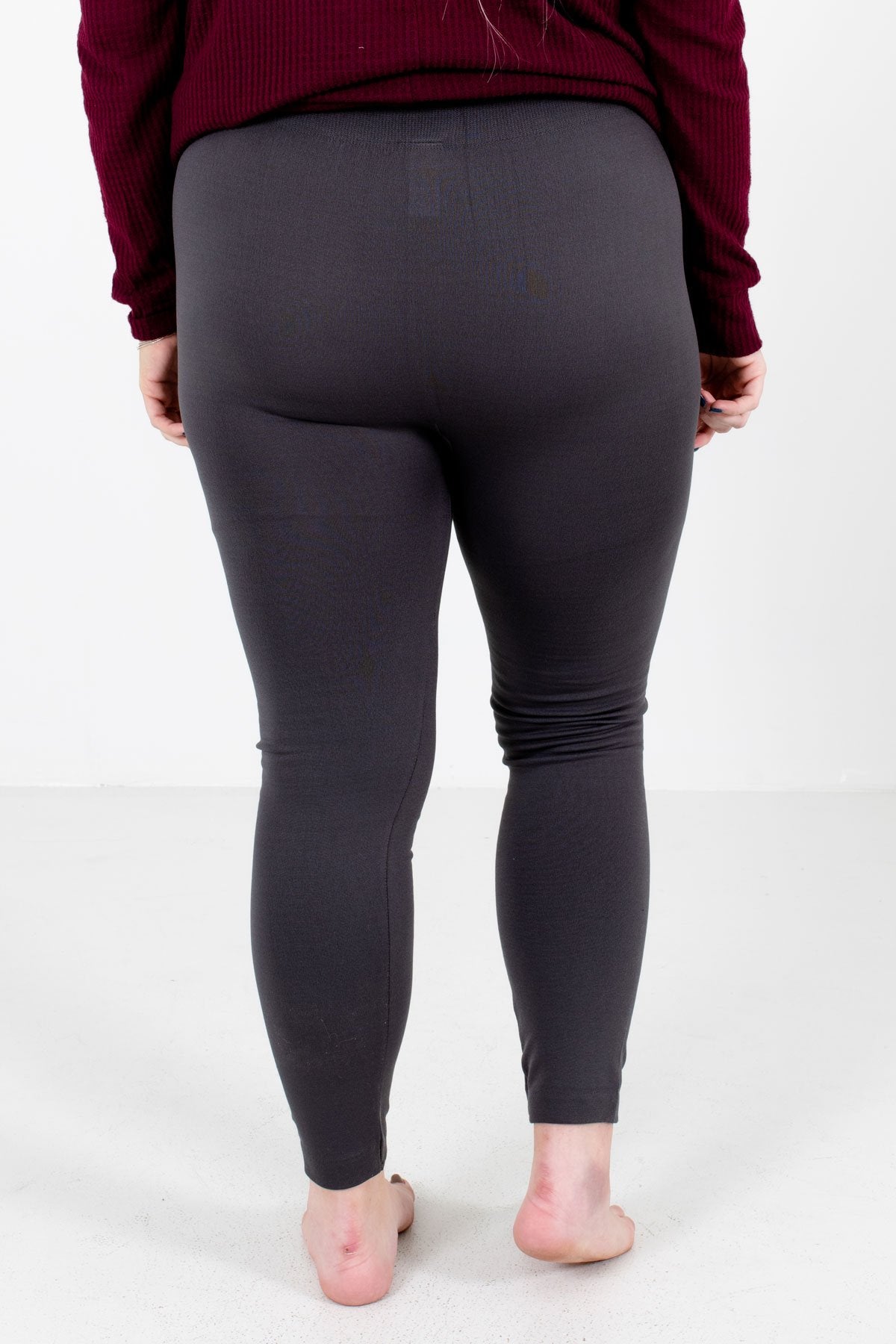 Womens Black Leggings Plus Size Spandex Curvy Pants Solid New Soft