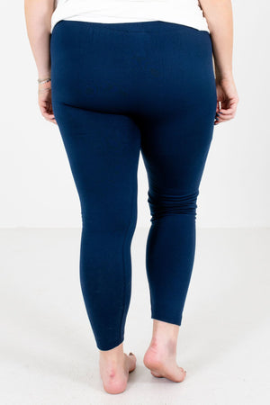 Navy Blue Skinny Slimming Fit Boutique Leggings for Women