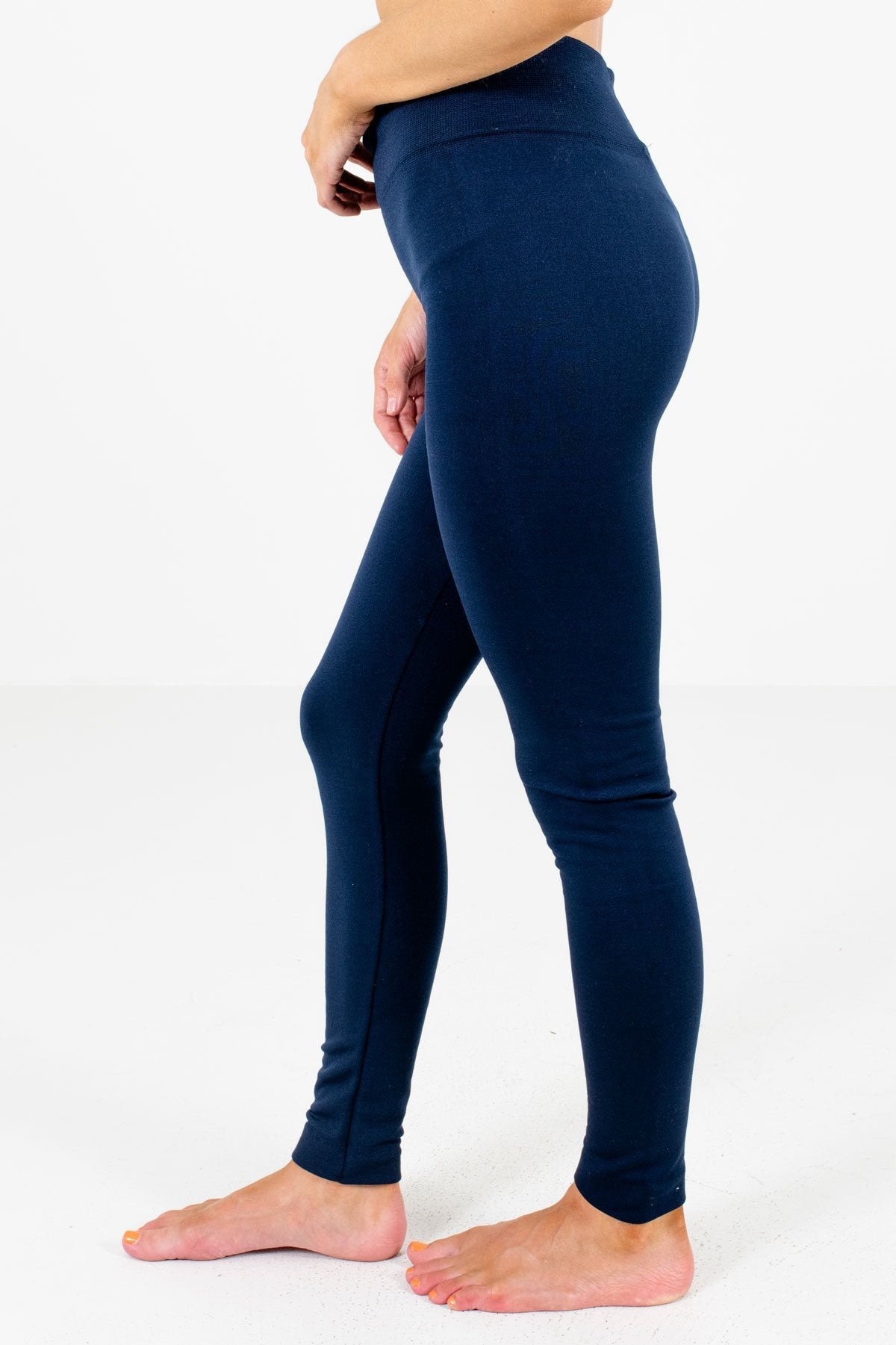 Navy Blue Skinny Fit Boutique Leggings for Women