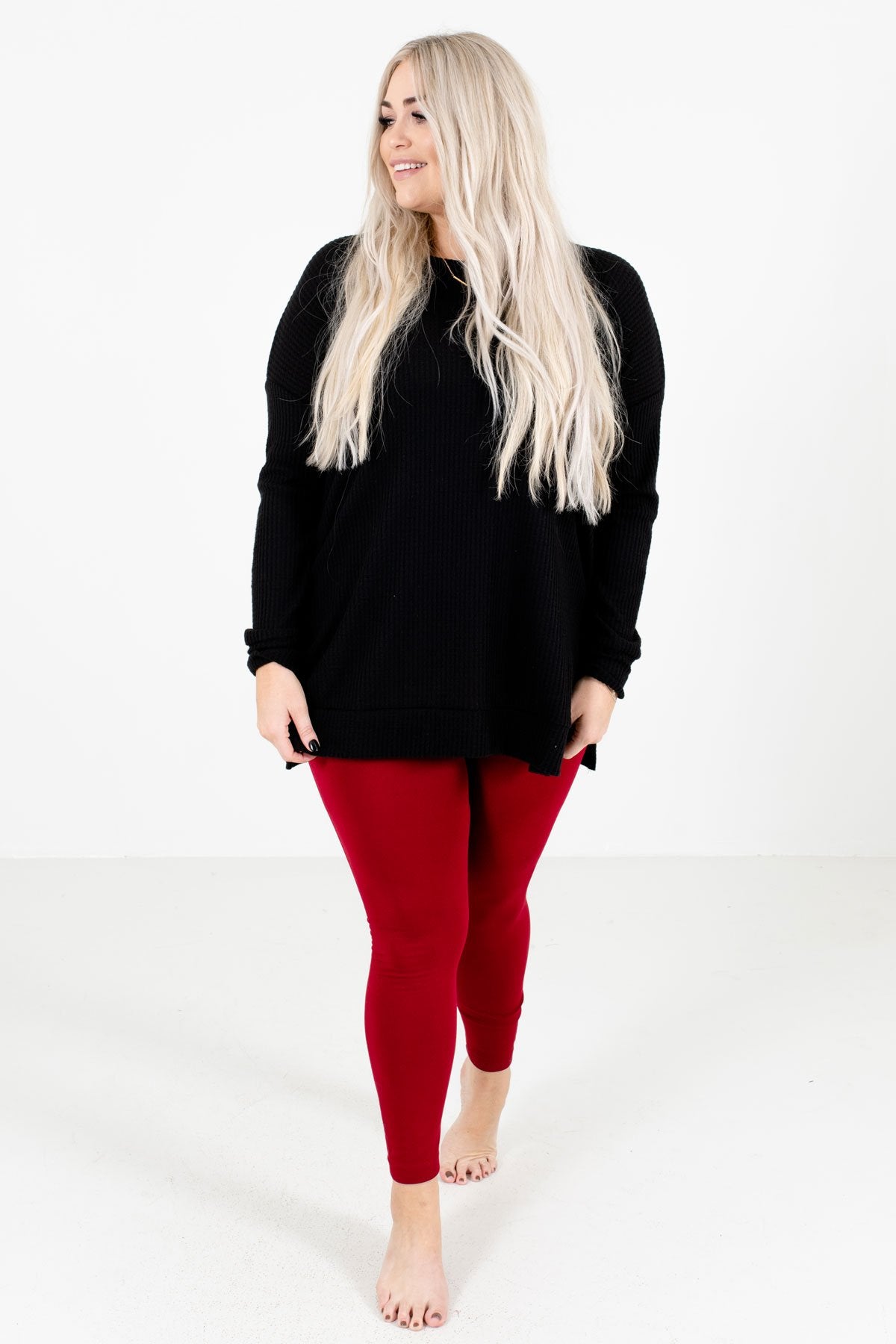 Red Cute and Comfortable Boutique Leggings for Women