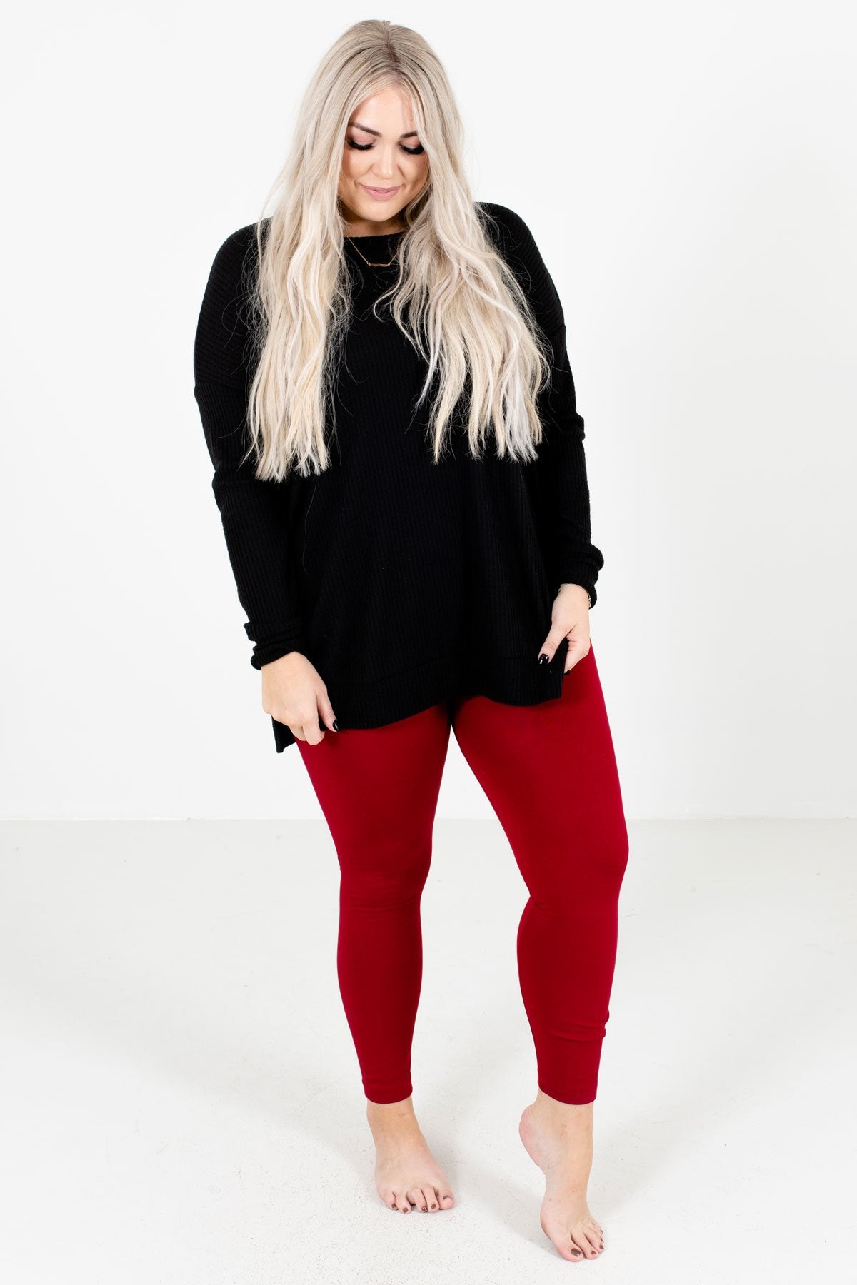 Women's Red Fall and Winter Boutique Clothing