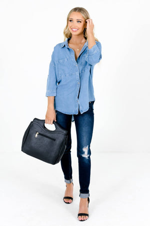 Women's Blue Fall and Winter Boutique Clothing