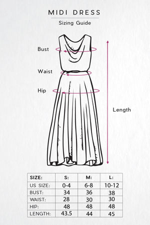 Without Warning Patterned Midi Dress