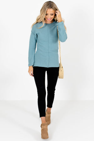 Blue Cute and Comfortable Boutique Sweaters for Women
