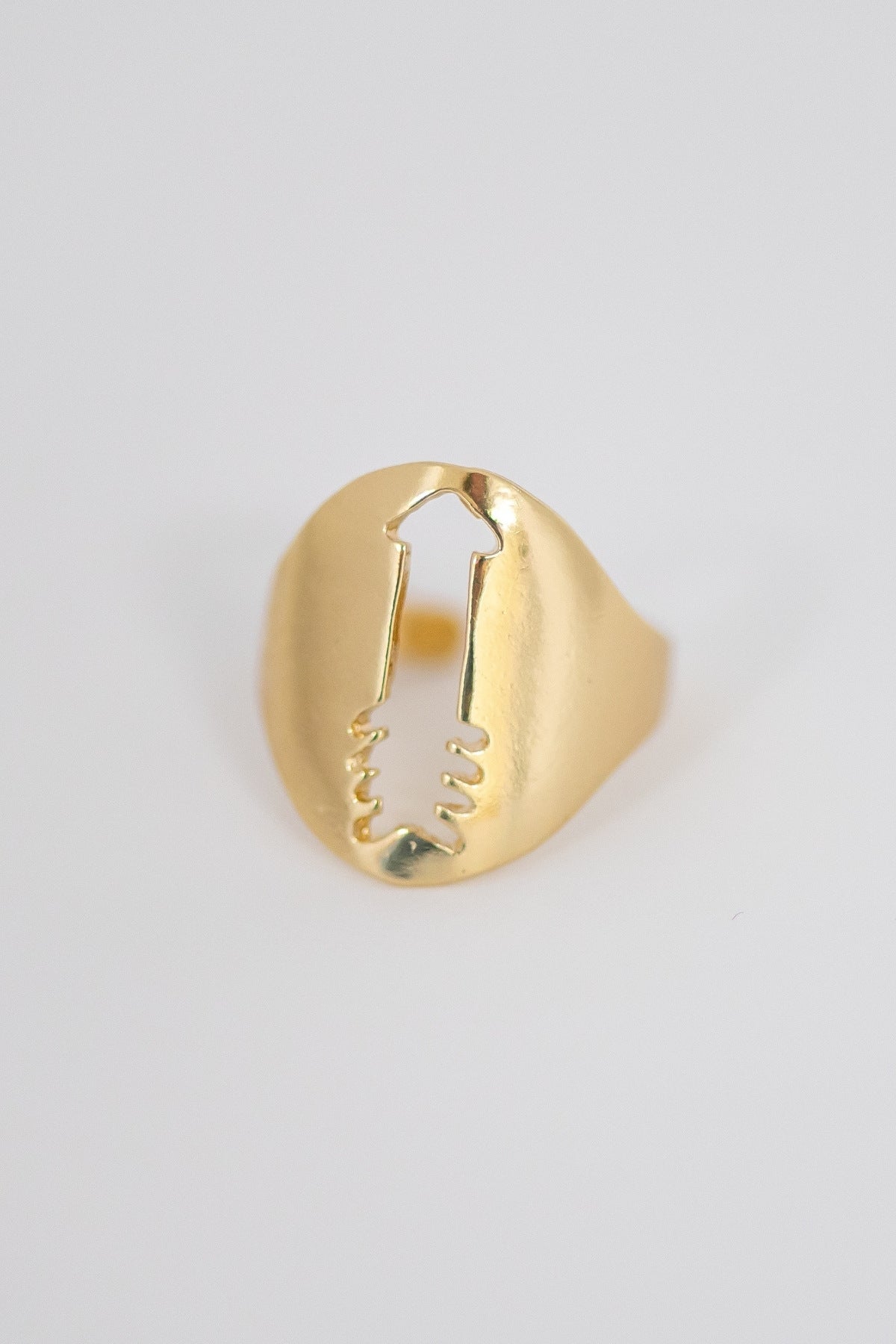 Women's Gold Ring with Arrow Cutout
