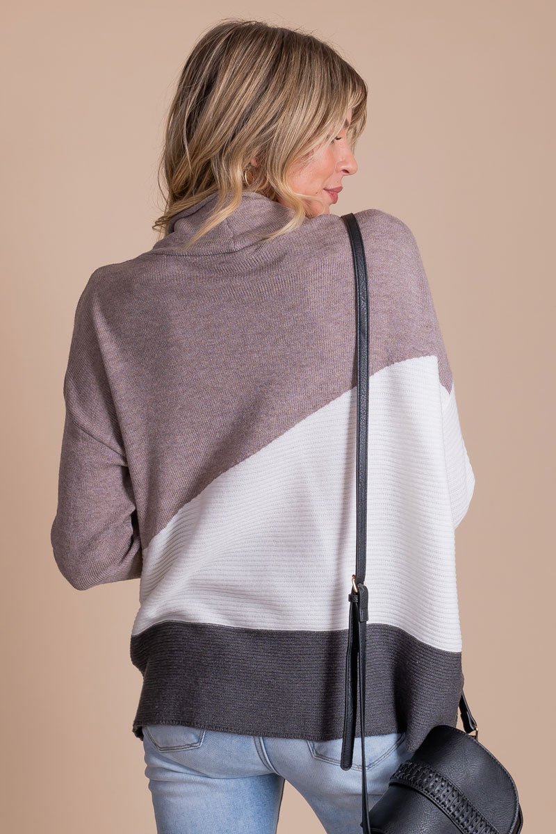 women's turtleneck sweater for fall
