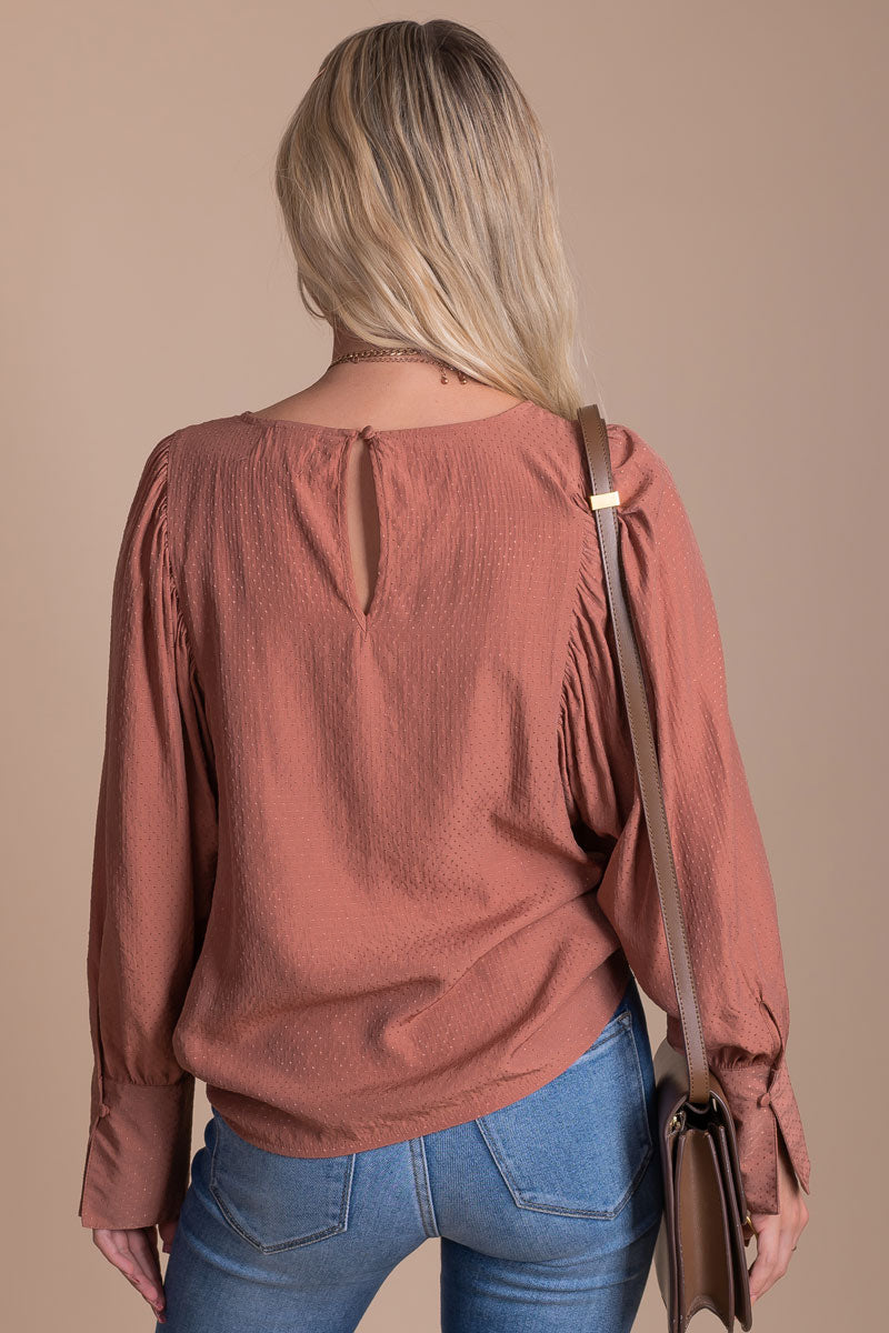 trendy fall blouse for women