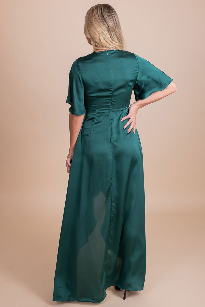 women's special occasion emerald green dress