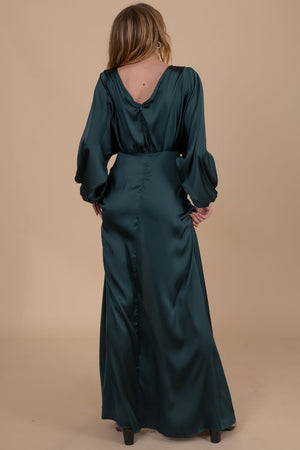women's boutique long sleeve special occasion maxi dress