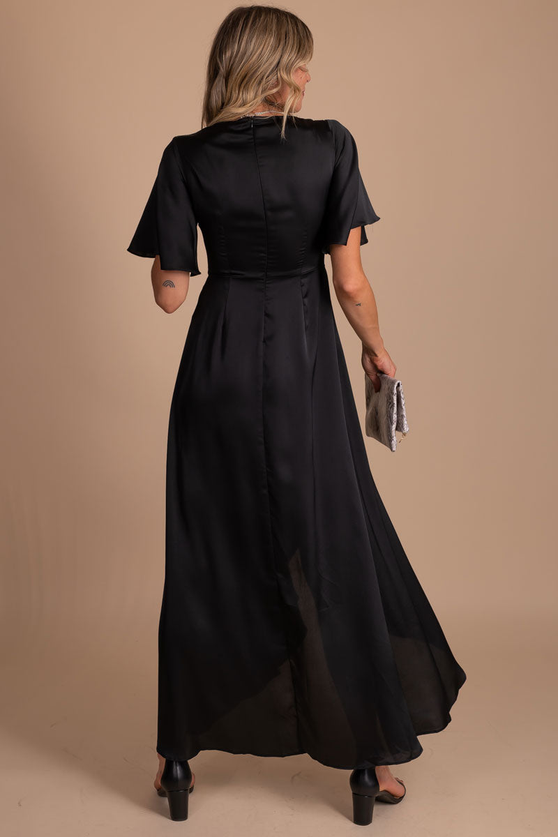 women's black maxi dresses