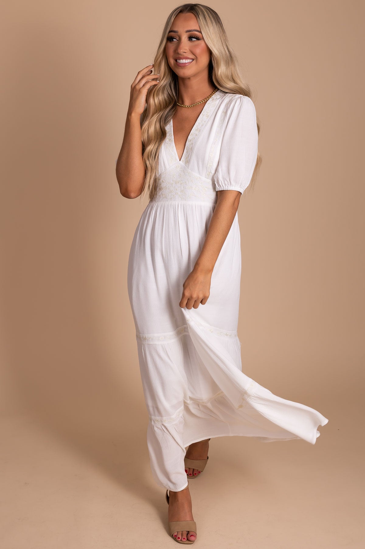 2021 White Fashion Dress for Women