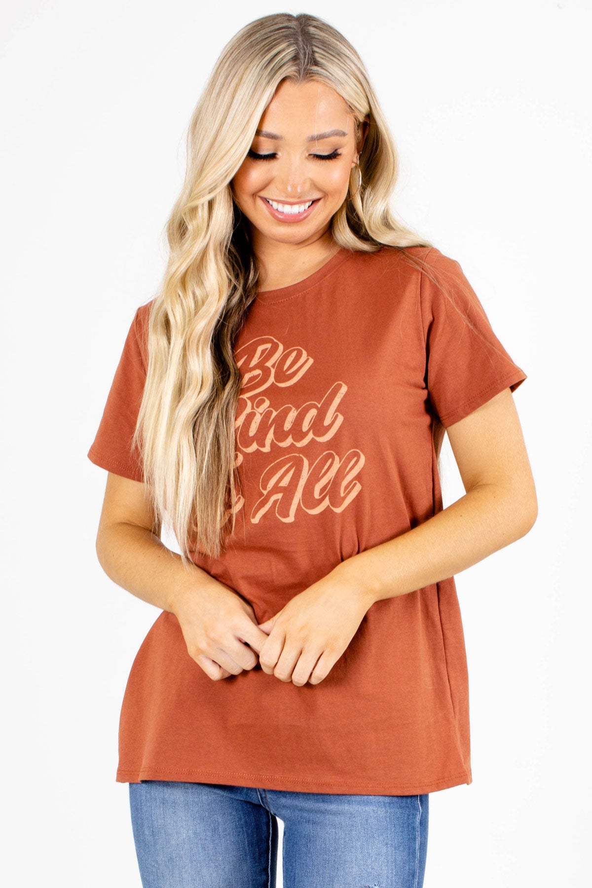 Be Kind To All Graphic Tee - Orange