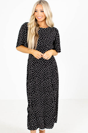 Dress in Black and White Polka Dots