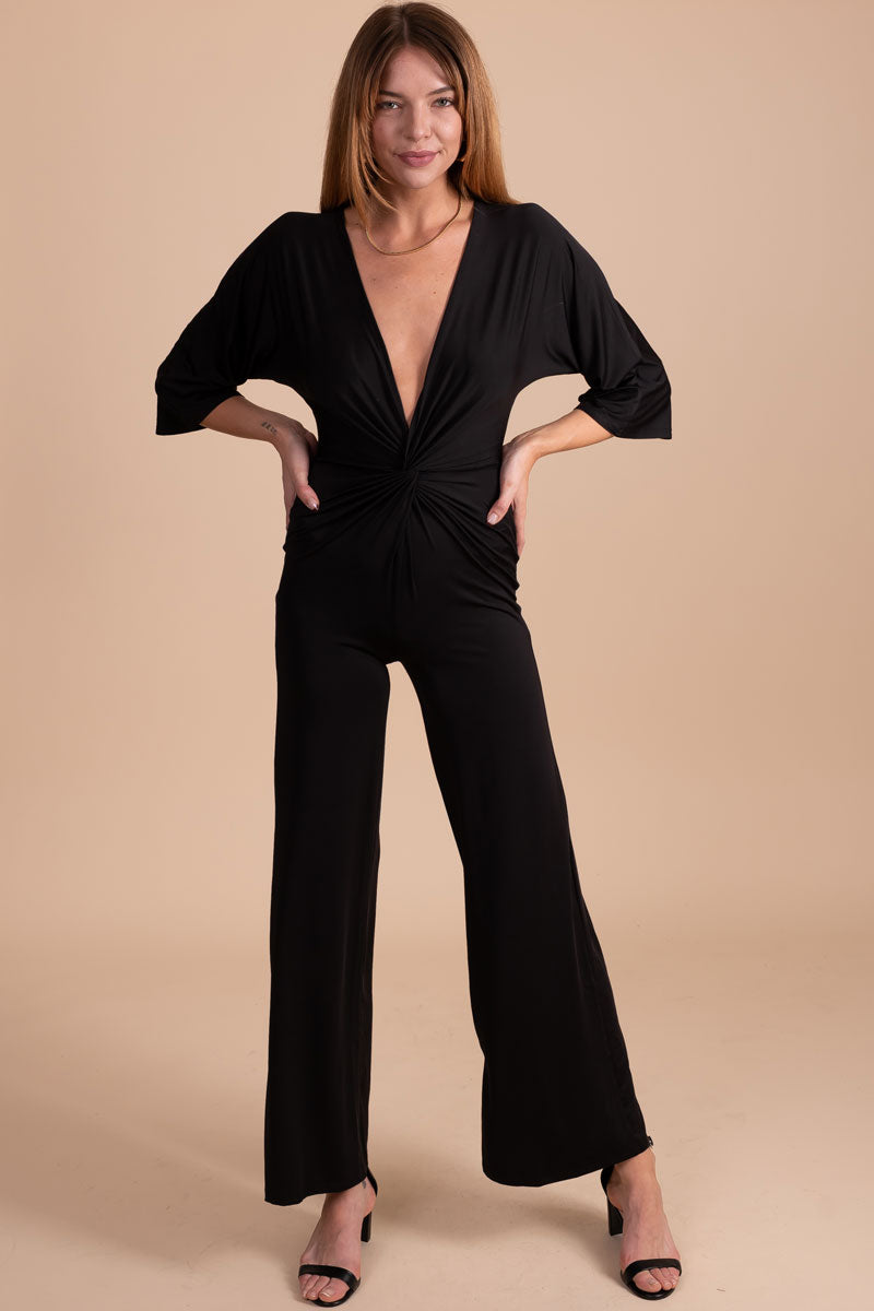 Out All Night V-Neck Jumpsuit