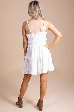 Boutique Mini Dress in White