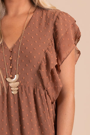 women's v-neckline textured button front maxi dress