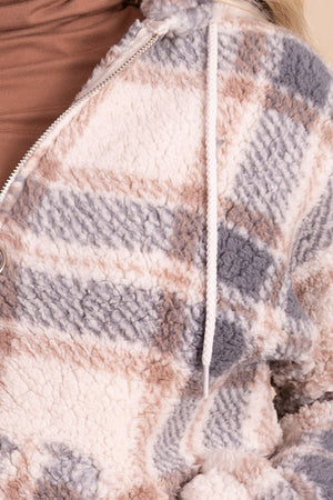 fall and winter women's sherpa pullover