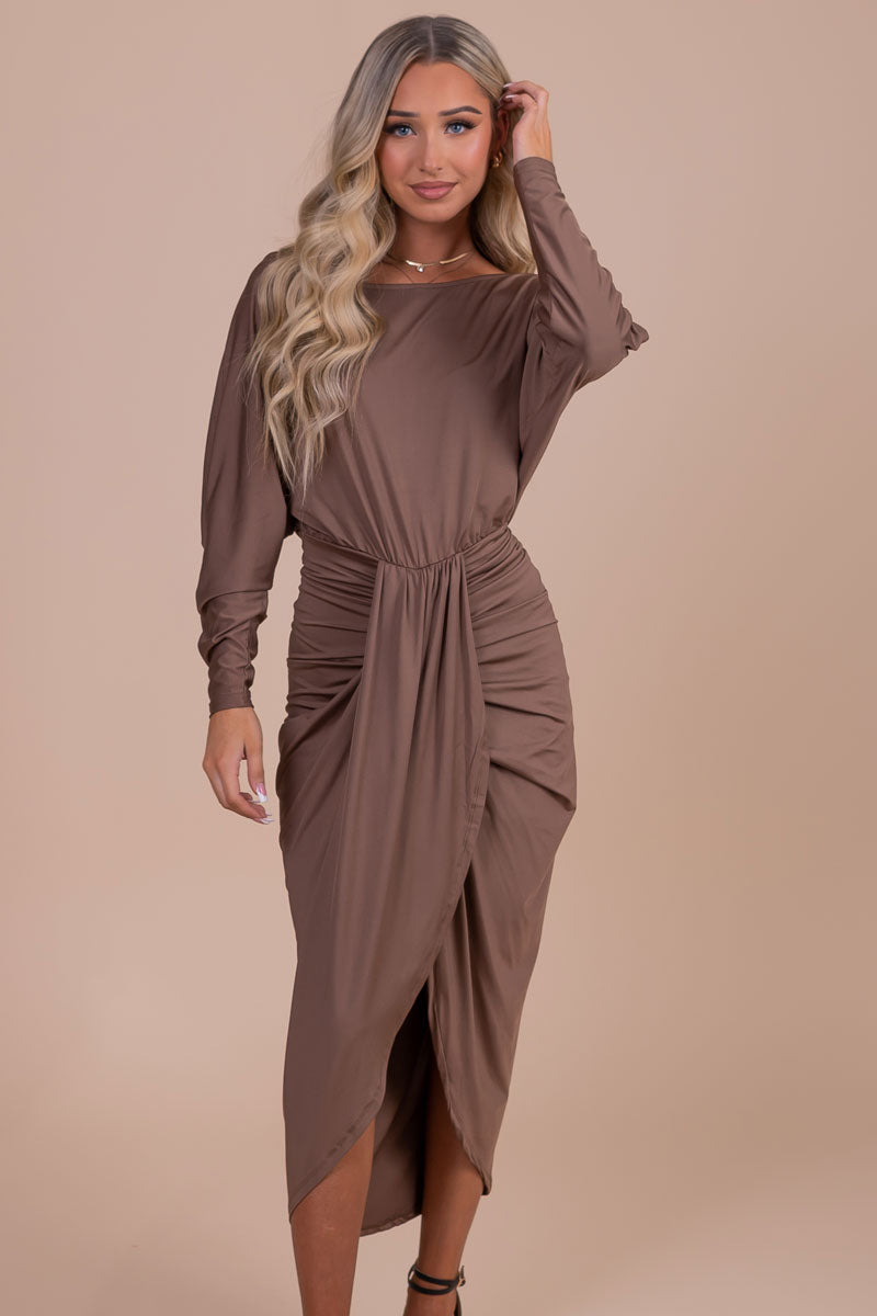 boutique fall and winter long sleeve dresses