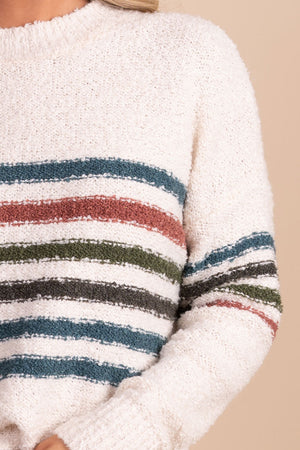 women's off white knit sweater