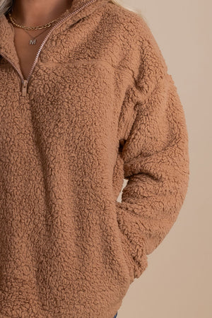 boutique women's sherpa teddy bear sweater