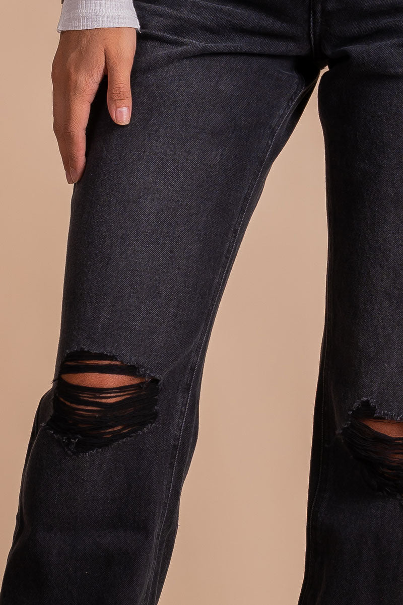 Levi's Ribcage Feelin' Cagey - Washed Black Jeans - Jeans - Lulus