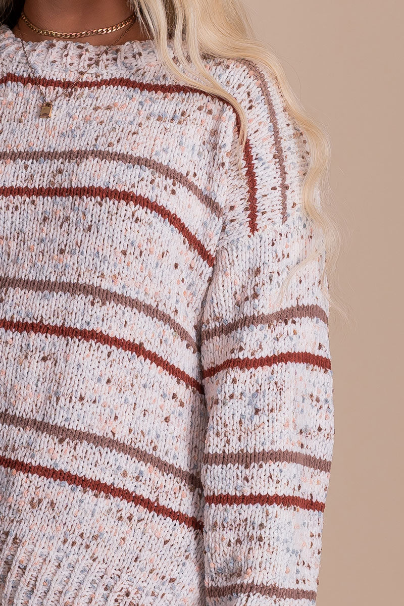 women's confetti dot sweater for fall