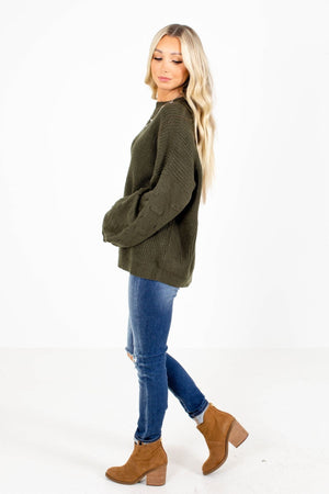 Women's Green Fall and Winter Boutique Clothing