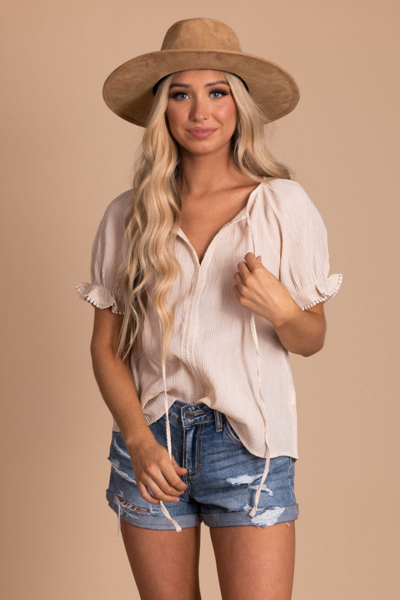 Be My Muse Boho Top - Off White