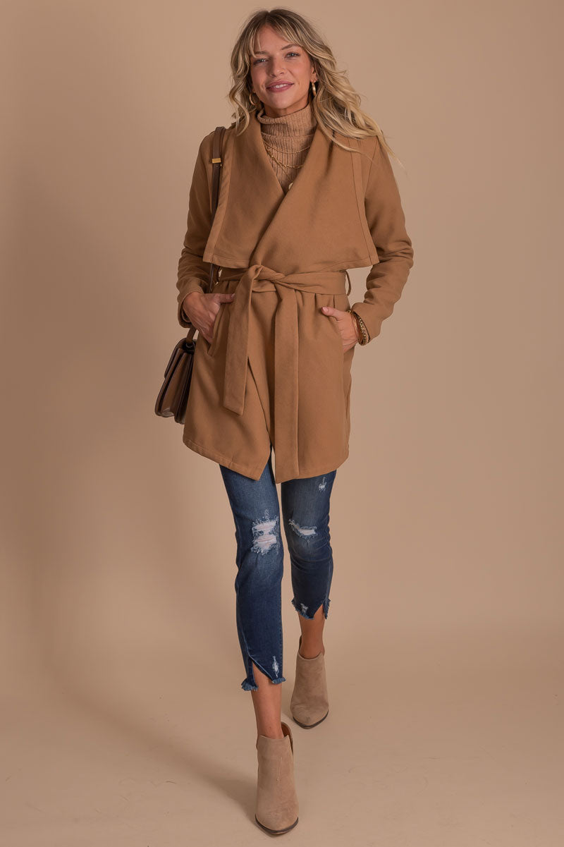 women's wrap blazer coat
