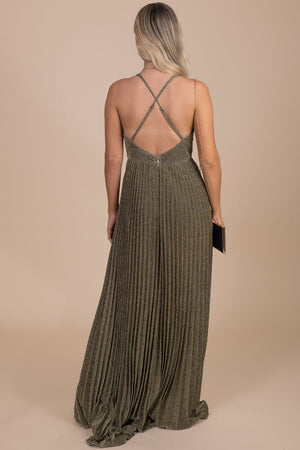 women's boutique ribbed shimmery maxi dress
