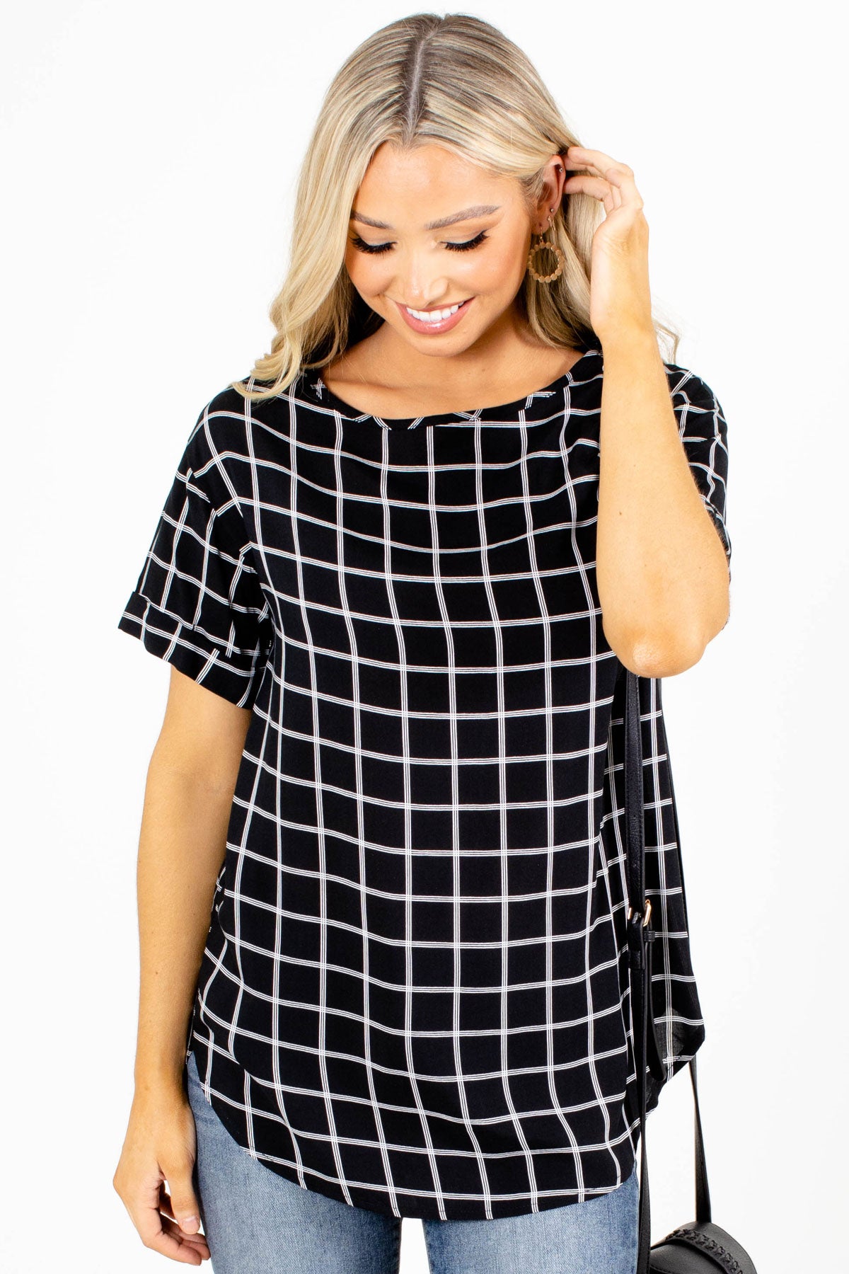 Checkered Blouse for Women