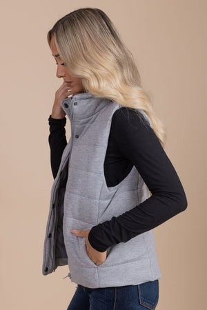 women's boutique sleeveless vest for fall
