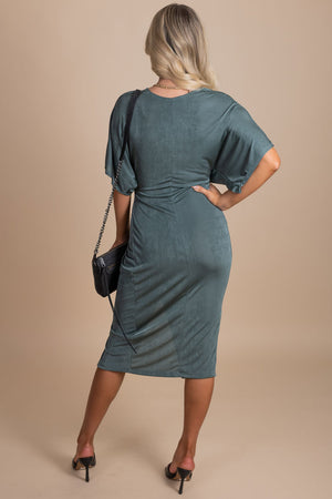 boutique women's midi length dress