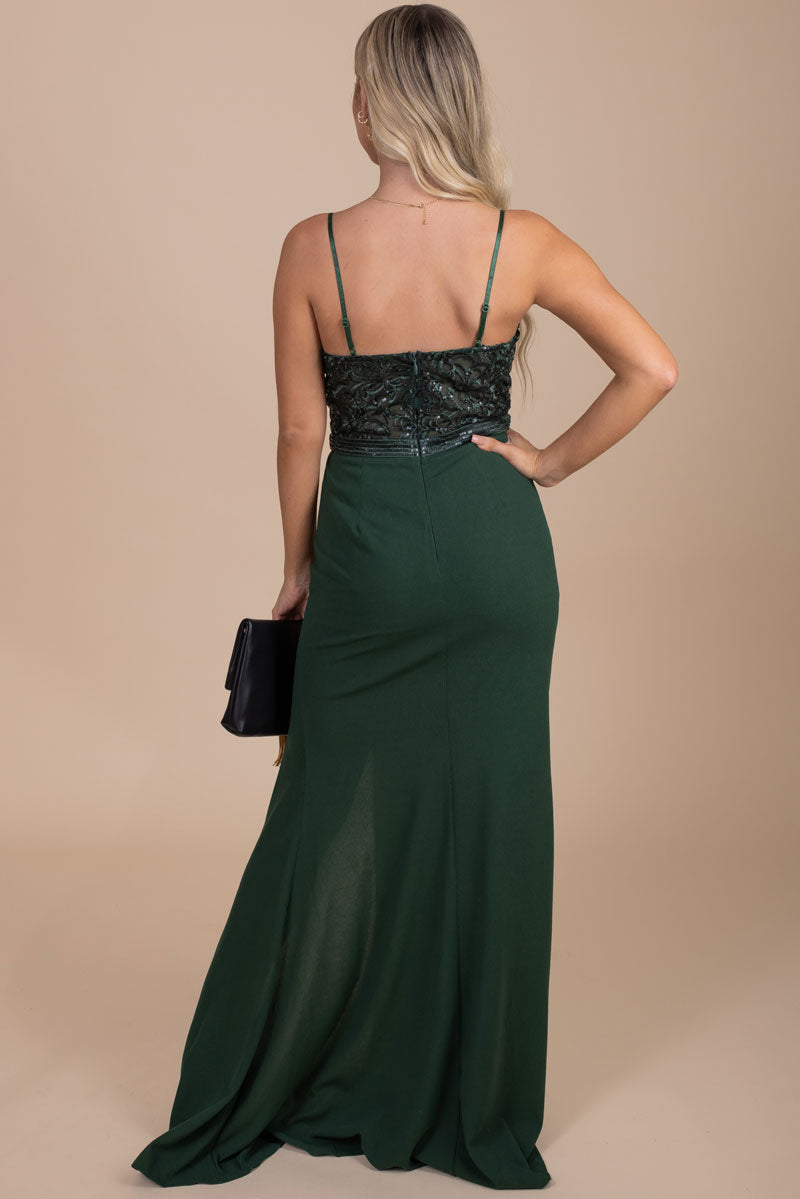boutique women's long length formal maxi dress
