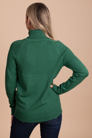 women's knit turtleneck top