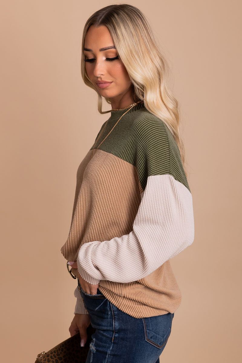 olive green fall sweater