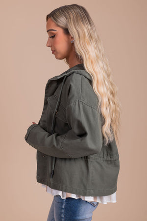 women's hooded jacket